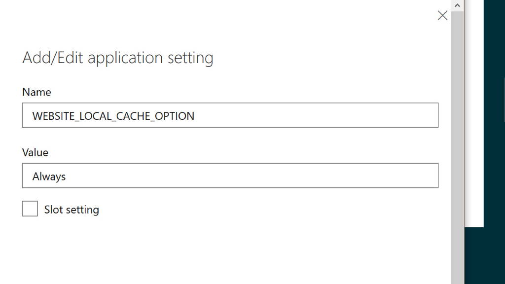 Using a Local Cache